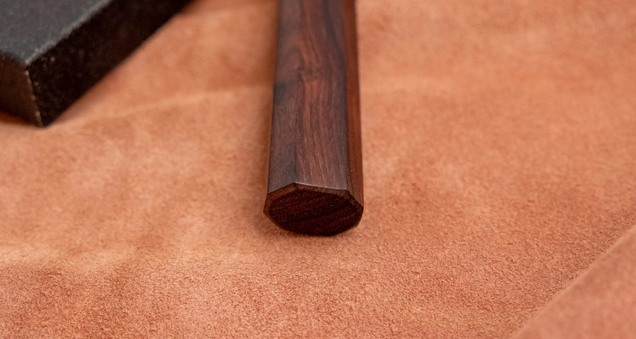 Tsunehisa Santoku SLD Damascus 165mm (6.5") [Rosewood-Cedar]