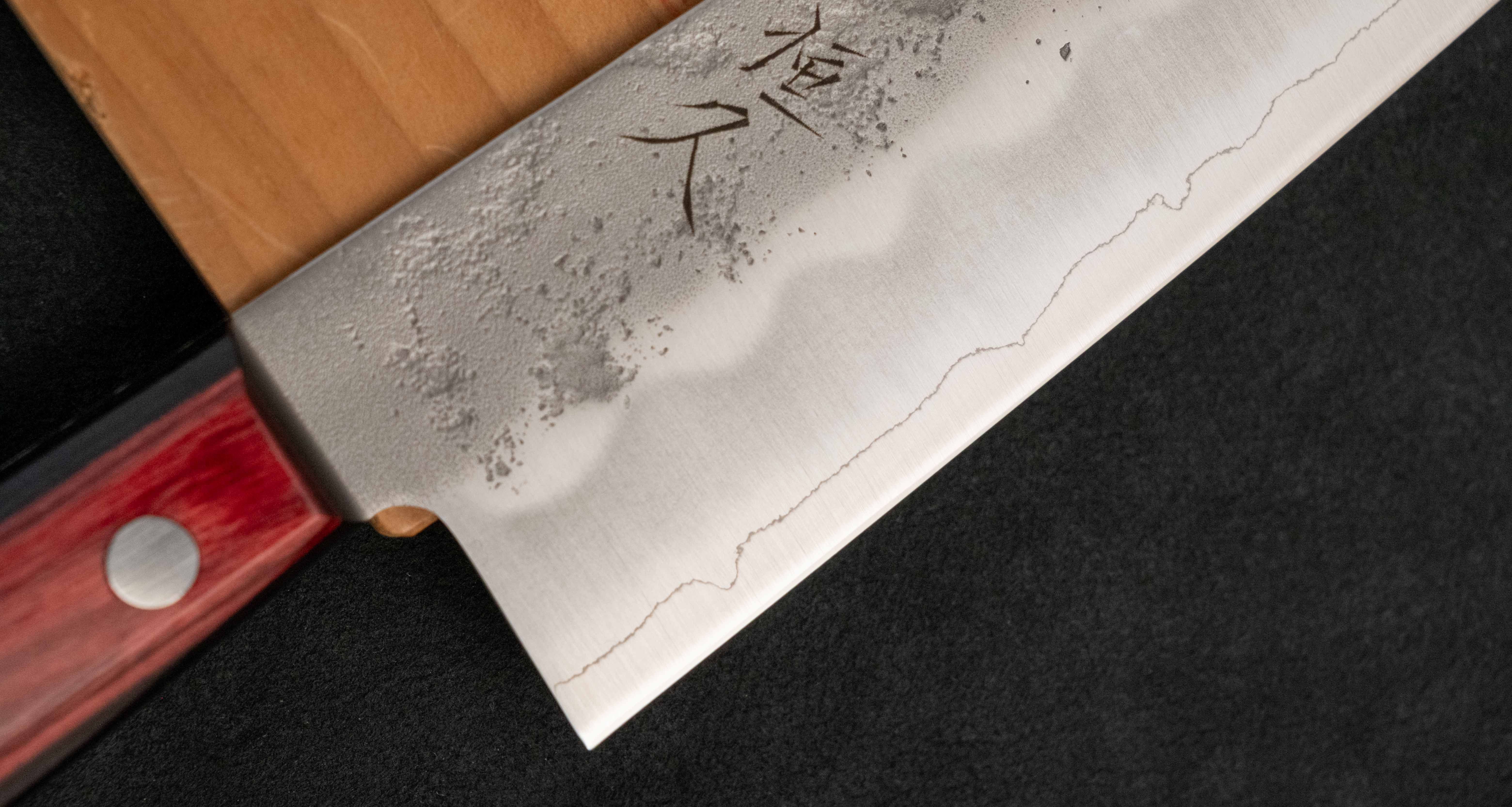 Tsunehisa Santoku Ginsanko Nashiji 180mm (7.1