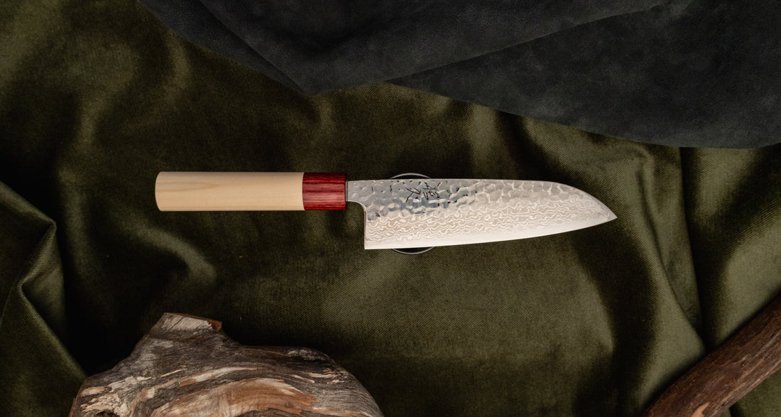 Tsunehisa Santoku Ginsanko Geppaku Damascus 170mm (6.7")