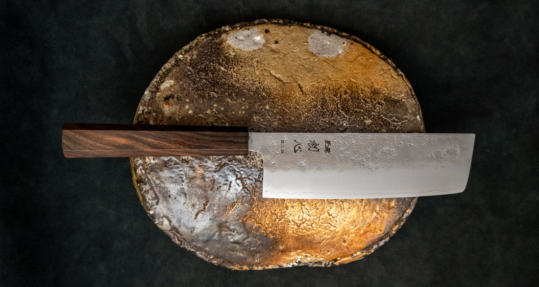Hatsukokoro Ginrei Nakiri Ginsanko Nashiji Ebony 160mm (6.3")