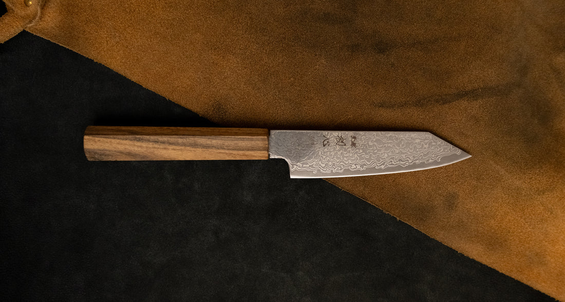 Hikari Kiri-Petty SLD Kurozome Damascus 125mm (4.9")