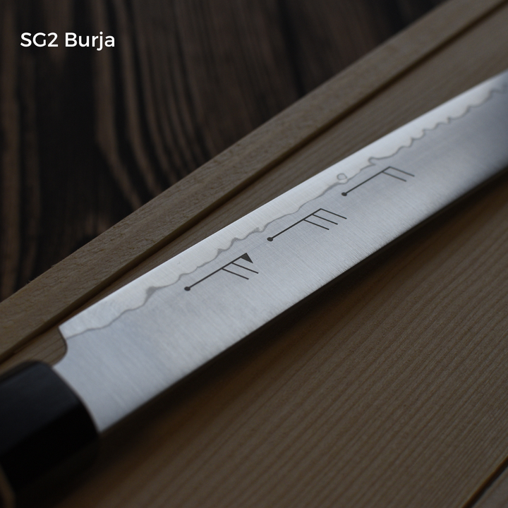 Burja prosciutto knife - blade detail