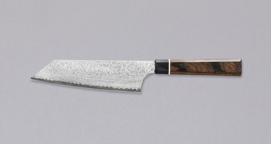 Bunka Black Damascus 165mm (6.5") [Saya Included]_3