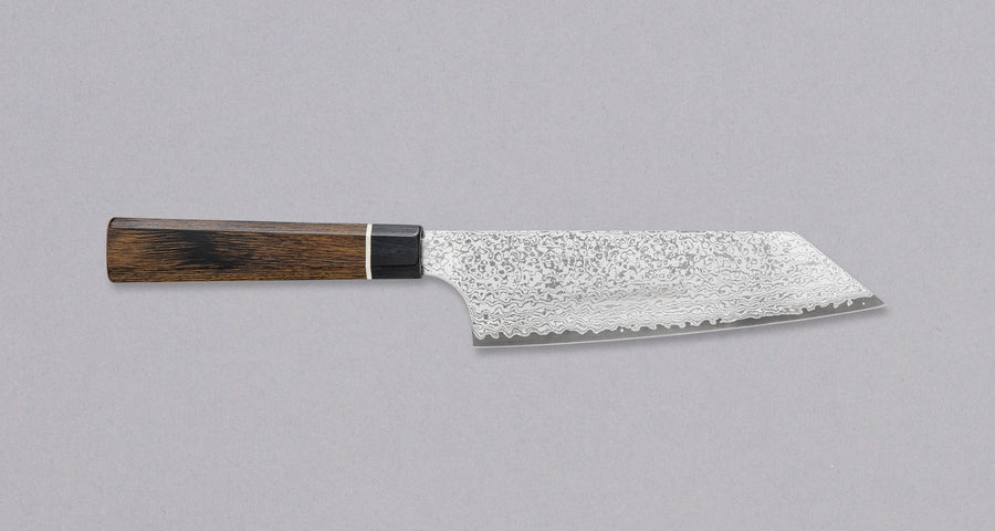 Bunka Black Damascus 165mm (6.5") [Saya Included]_2