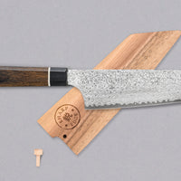 Bunka Black Damascus 165mm (6.5") [Saya Included]_1