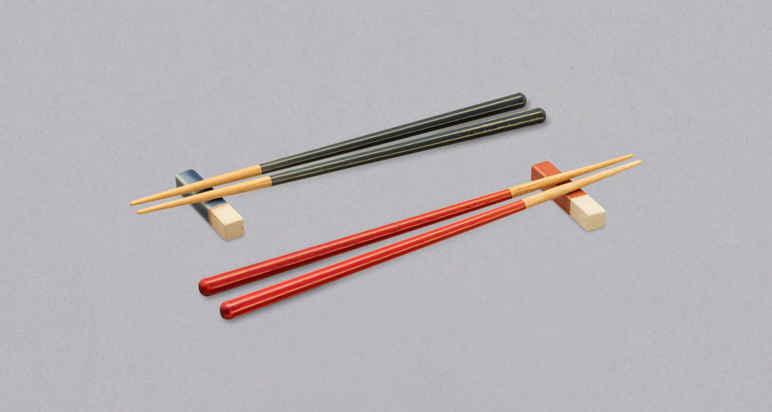Haze Chopstick Gift Set – Navy Blue and Red