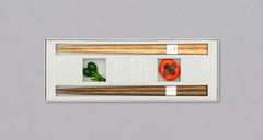 Tetoca Persimmon and Olive Wood Chopstick Gift Set