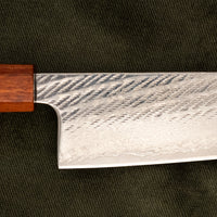 Hokiyama Gyuto Ginsanko Nawame Damascus 210mm (8.3") [Kaotan/Rosewood]
