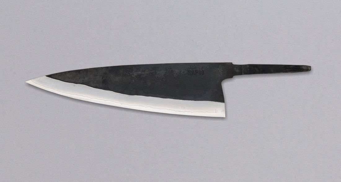HAP-40 Wide Gyuto Black 240mm (9.5") - blade