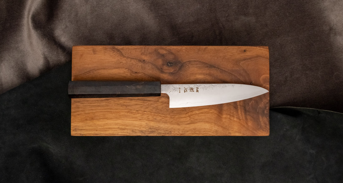 Hatsukokoro Ginrei Petty Ginsanko Nashiji Ebony Wa 130mm (5.1")