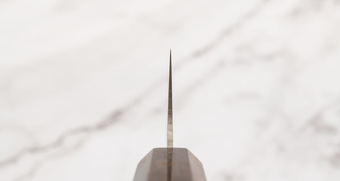 Hatsukokoro Kanetsugu Gyuto z oceli Chromax, migaki 210mm (8.3") [Ebony]