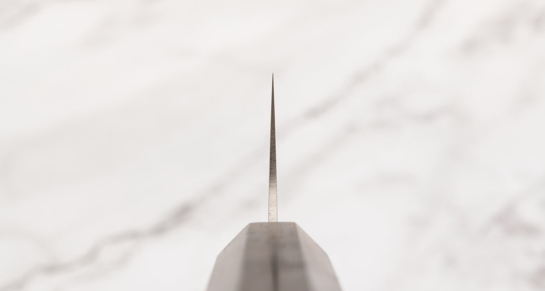 Hatsukokoro Kanetsugu Gyuto Chromax Migaki 240mm (9.4") [Ebony]