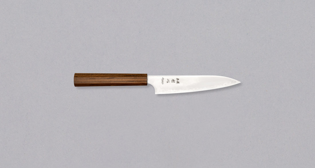 Hatsukokoro Kanetsugu Petty Chromax Migaki 150mm (5.9") [Ebony]