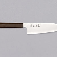 Hatsukokoro Kanetsugu Santoku Chromax Migaki 170mm (6.7") [Ebony]