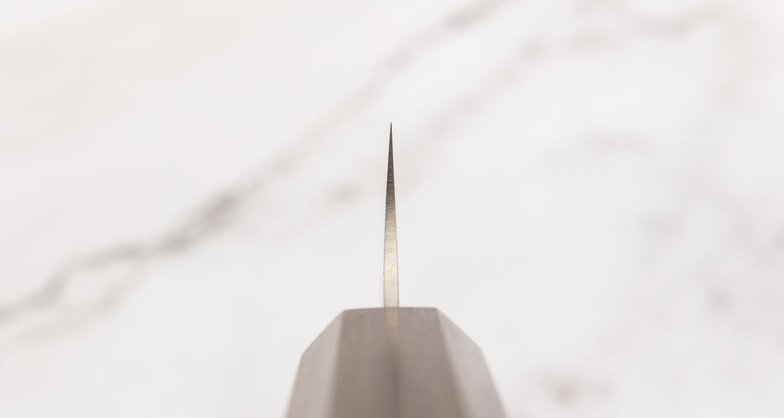 Hatsukokoro Kanetsugu Sujihiki Chromax Migaki 240mm (9.4") [Ebony]