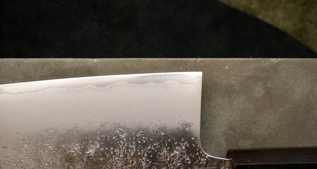 Hatsukokoro Santoku Ginsanko Nashiji Ebony Wa 170mm (6.7")