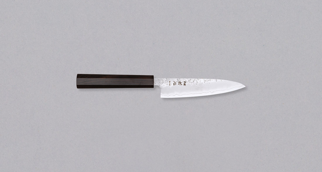 Hatsukokoro Ginrei Petty Ginsanko Nashiji Ebony 130mm (5.1")