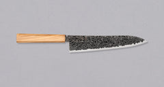 Hatsukokoro Mercury Gyuto Kurozome Damascus 210mm (8.3") [Mono Olivewood]