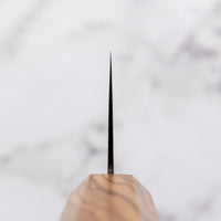 Hatsukokoro Mercury Gyuto Kurozome Damascus 210mm (8.3") [Mono Olivewood]