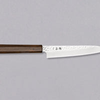 Hayabusa Petty VG-10 Tsuchime Bubinga 150 mm - versatile Japanese kitchen knife with a razor-sharp VG-10 blade and a beautiful bubinga wood handle.