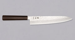 Hayabusa Gyuto VG-10 Tsuchime Damascus Ebony 240mm (9.4")
