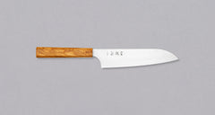 Hayabusa Santoku Aogami Super Olive Wood 180mm (7.1")