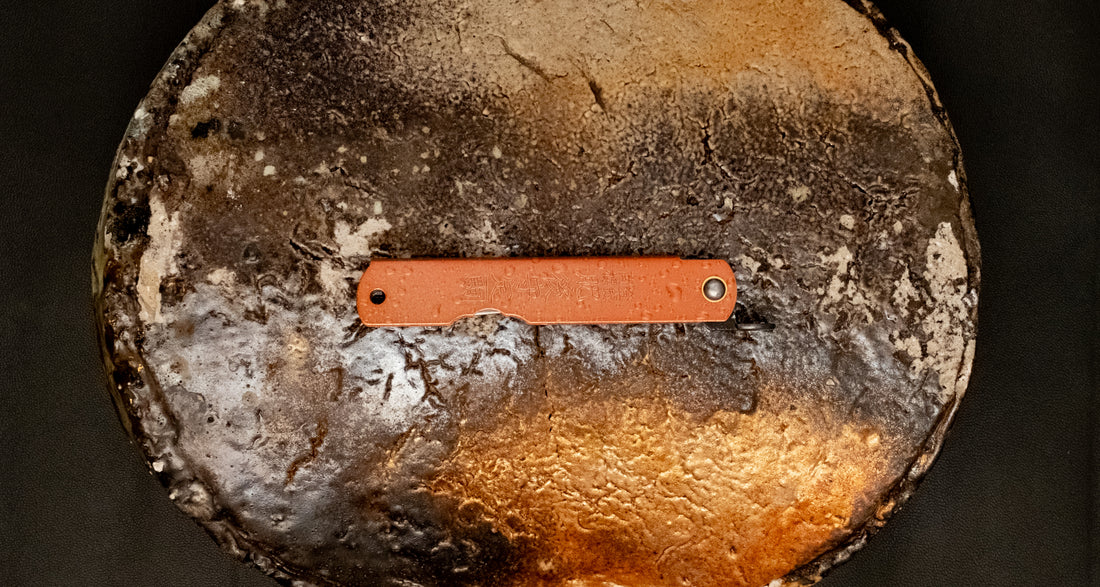 Higonokami Pocket Knife Mizushibuki Pink 75mm (3")