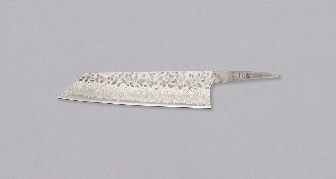 Hokiyama Bunka Matte Damascus AUS-10 170mm (6.7") - BLADE