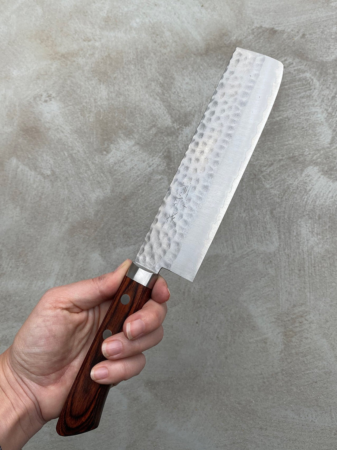 Etsu Village Hammered Nakiri 165mm (6.5")_4