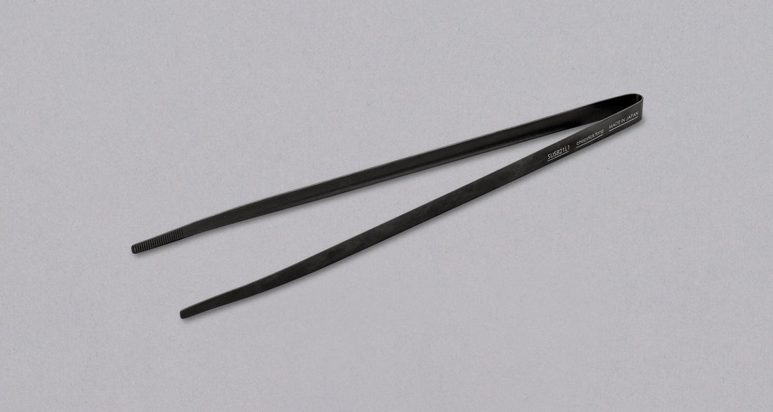 Idea Sekikawa Große Anrichtepinzette SCHWARZ 275 mm (10,8")