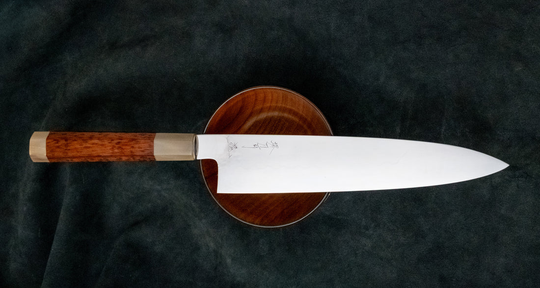 Izumiriki Honyaki Gyuto Shirogami #3 240mm (9.4")