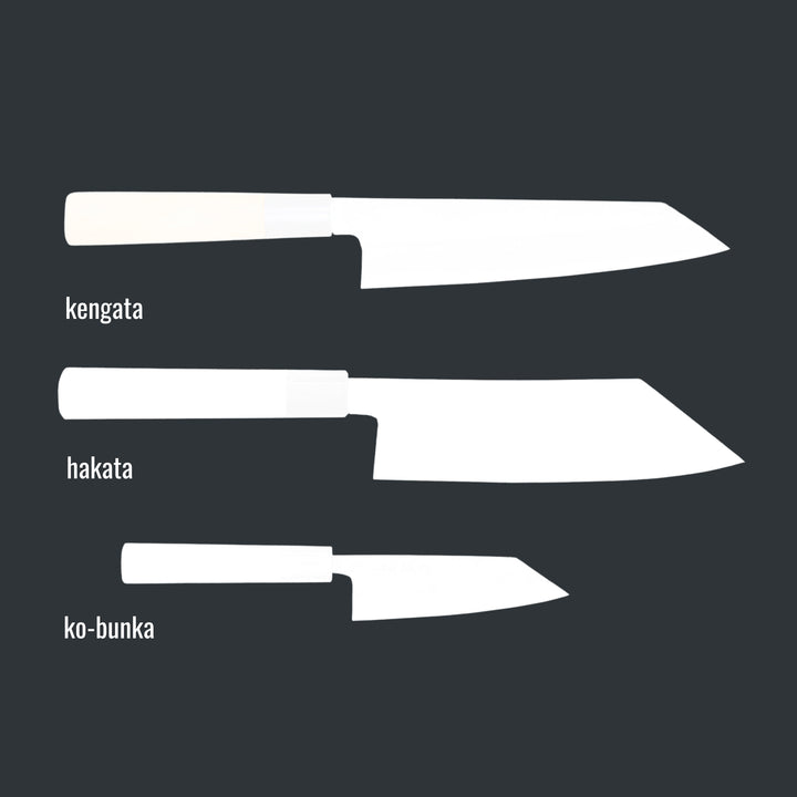Japanese bunka knife: Bunka Knife Shape Variations