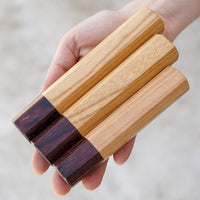 Japanese handle - Mahogany Zelkova Wood [octagon]