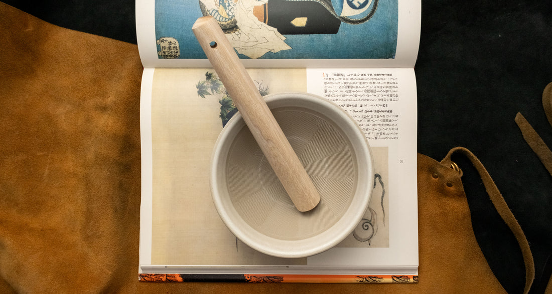Japanese Ceramic Suribachi Mortar 150 mm