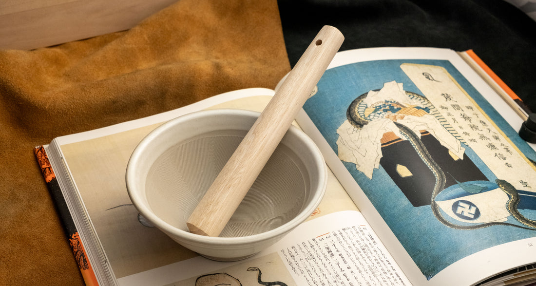 Japanese Ceramic Suribachi Mortar 150 mm