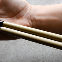 Kaneka Chopsticks are 305 mm long, made of stainless steel, the handle is made of magnolia and buffalo horn. They are extremely widespread and popular among Japanese professional chefs, where they are indispensable in baking tempura, as they can be used safely and comfortably over a hot stove due to their length.