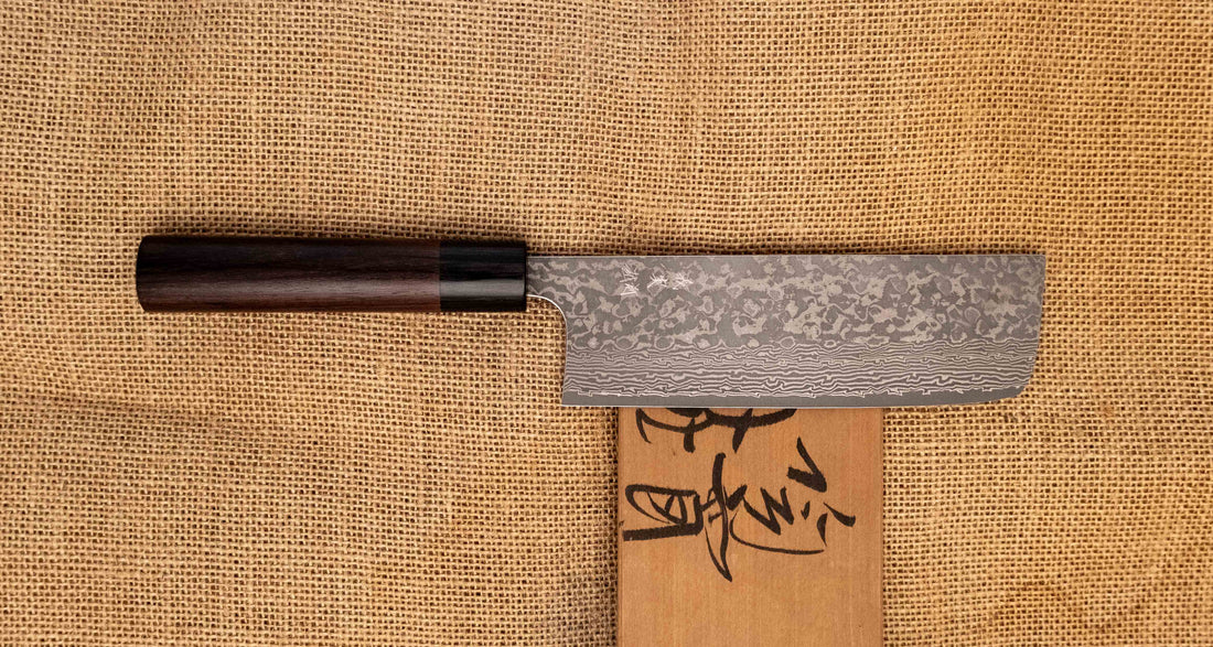 Kato Nakiri VG-10 Nickel Damascus 160mm (6.3") [Rosewood]