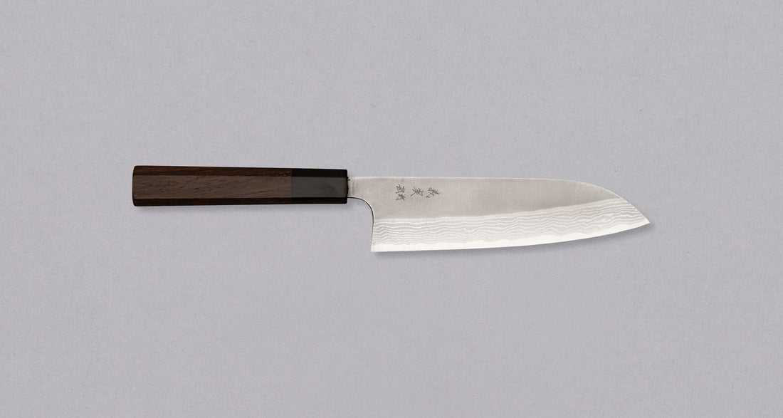 Kato Santoku VG-10 Nashiji Damascus 170mm (6.7")