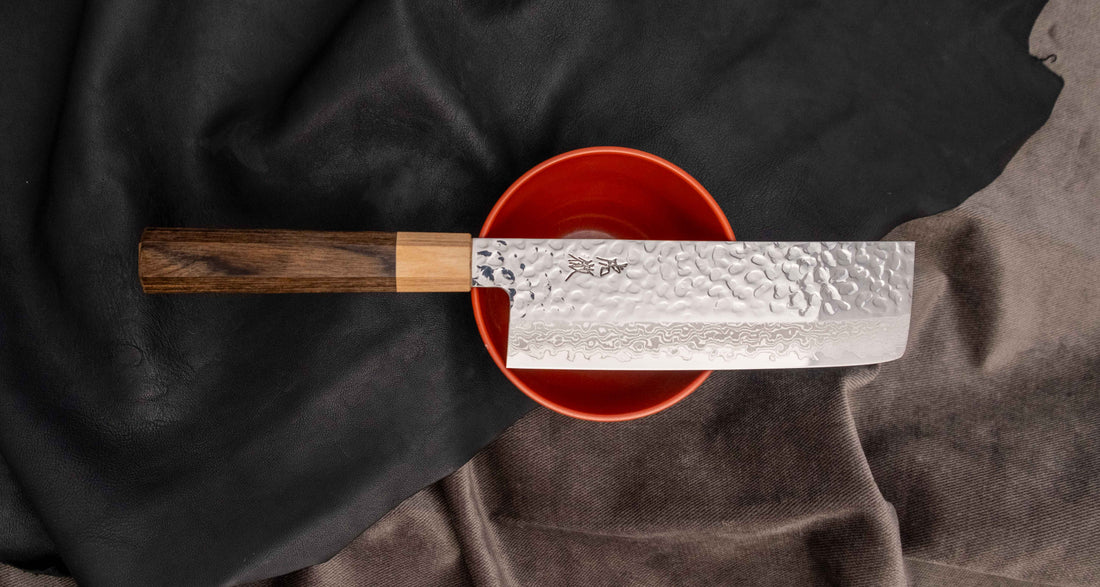 Kotetsu Nakiri VG-10 Damasco 160mm (6.3") [pakka wood]