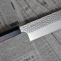 Kouhei-Shinmatsu ZDP-189 Nakiri Silver comes as the culmination of a decade’s worth of expertise and mastery of Japanese knife forging, passed down through generations within the Suncraft smithy. ZDP-189 steel knives are extremely rare and are made by Suncraft specifically for SharpEdge. 