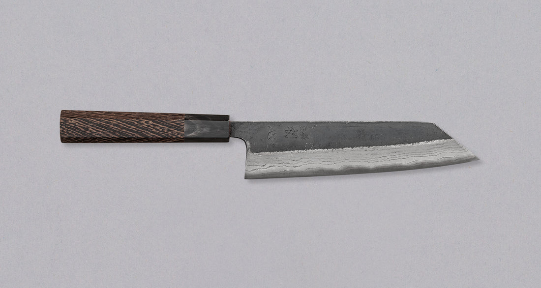 Kumokage Bunka Aogami #2 Kuro-uchi Damasco 180mm (7.1") - ottagono