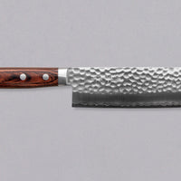 Etsu Village Hammered Nakiri Wide 165mm (6.5")_1