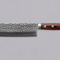 Etsu Village Hammered Nakiri Wide 165mm (6.5")_2