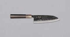 Kurogane Santoku Aogami #2 Kuro-uchi Ébène Blond Buffle 165mm (6.5")