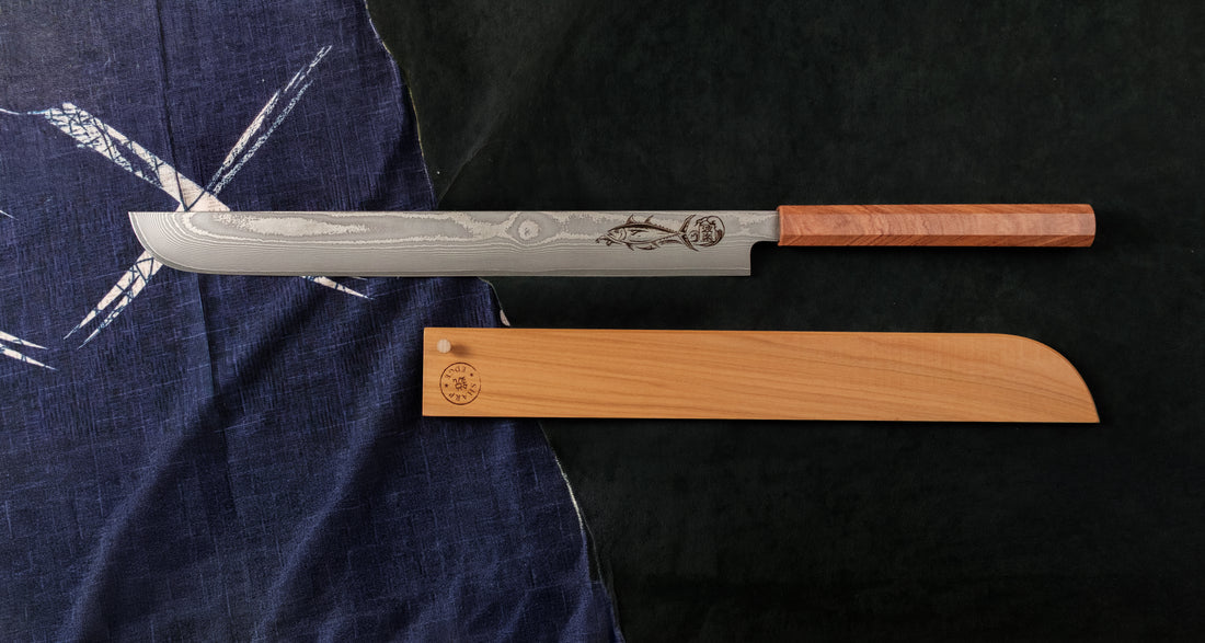 Maguro Kiri VG-10 Damascus 465mm (18.3")