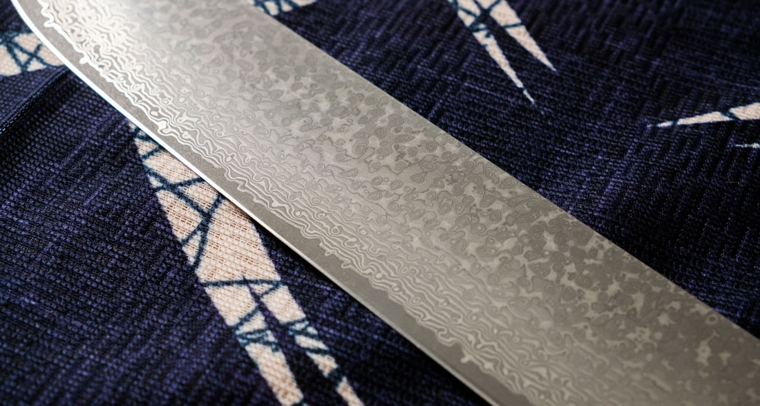 Maguro Kiri VG-10 Raindrop Damascus 465mm (18.3")