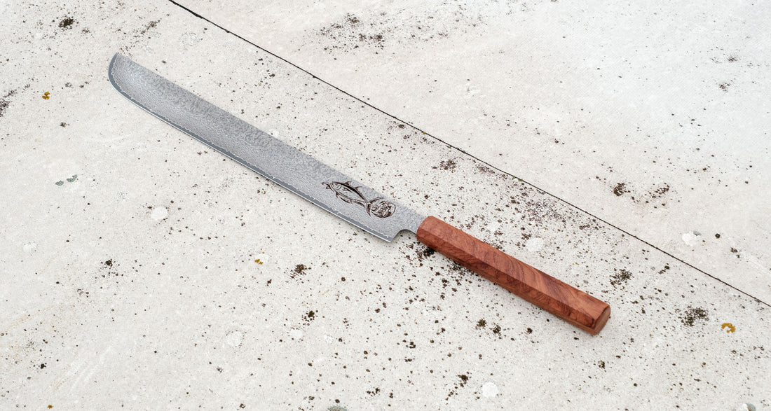 Maguro Kiri VG-10 Raindrop Damascus 465mm (18.3")