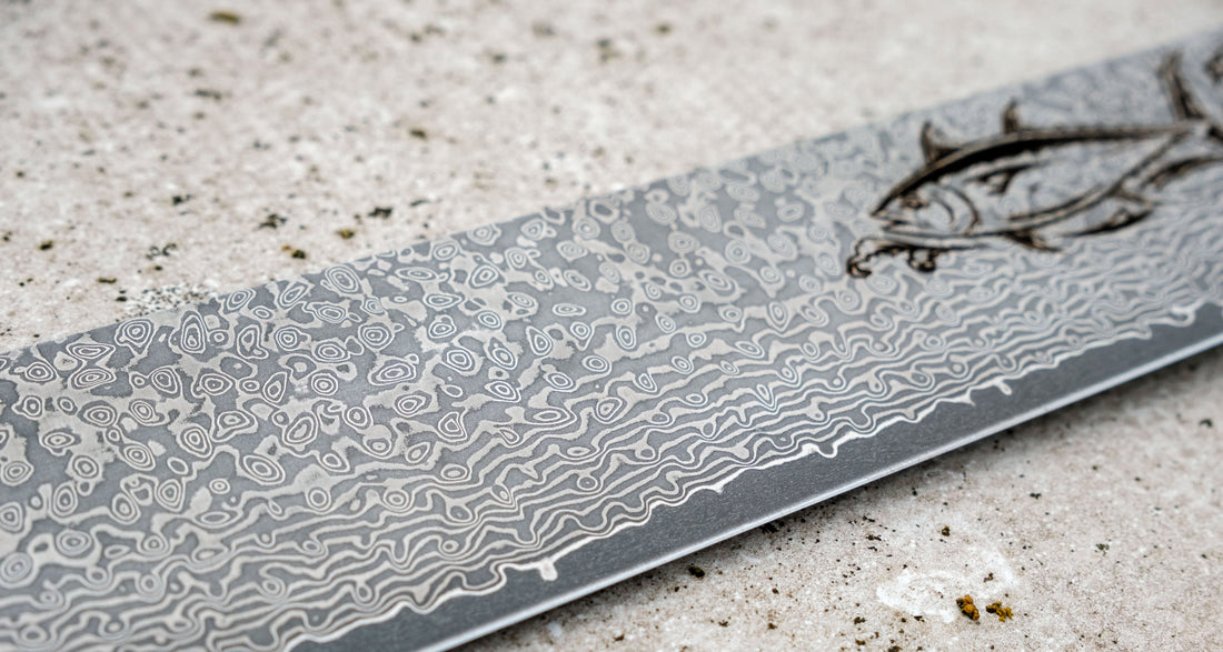 Maguro Kiri VG-10 Raindrop Damascus 465mm (18.3")