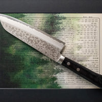 Etsu Village Damascus Santoku Black 170mm (6.7")