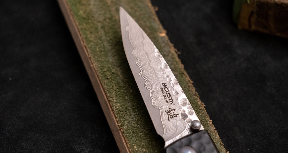Mcusta Forge Shadow Damascus Pocket Knife [MC-0114BD]